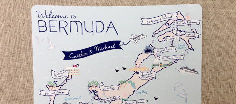 Illustrated Bermuda Map