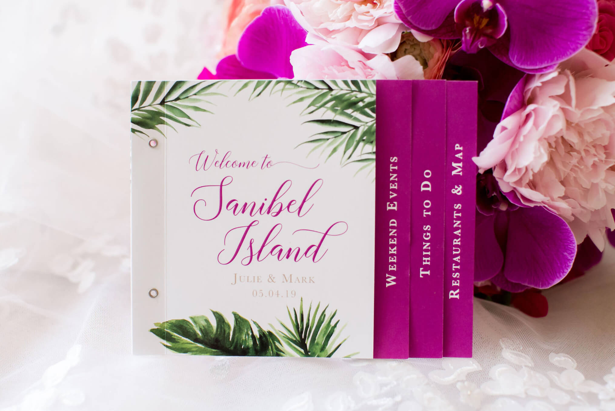 Sanibel Island Wedding Welcome Booklet