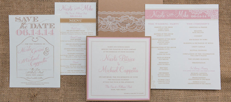 Nicole and Mike Rustic Wedding Stationery